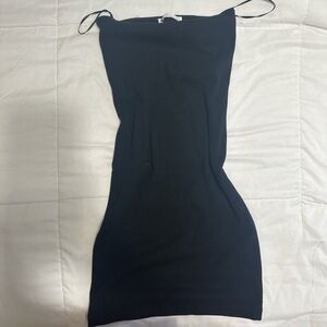 Black Zara fitted mini dress. Strapless